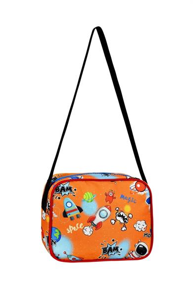 Mojo Erkek Çocuk Astronot Desenli Beslenme Ve Sırt Çantası 2644 Turuncu