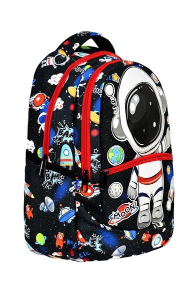 Mojo Erkek Çocuk Astronot Desenli Beslenme Ve Sırt Çantası 2644 Lacivert