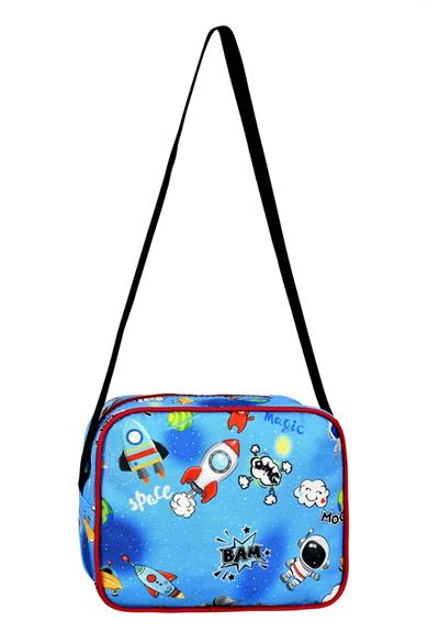 Mojo Erkek Çocuk Astronot Desenli Beslenme Ve Sırt Çantası 2644 Mavi