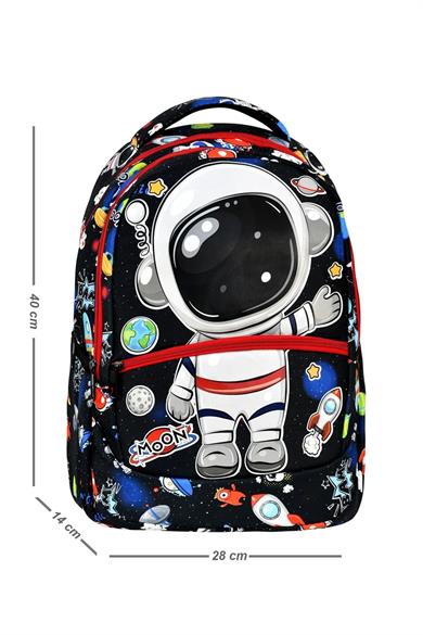 Mojo Erkek Çocuk Astronot Desenli Beslenme Ve Sırt Çantası 2644 Lacivert