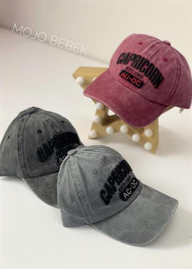 Mojo Erkek Çocuk Caprıcorn Yazılı Kasketli Şapka 136008 Bordo