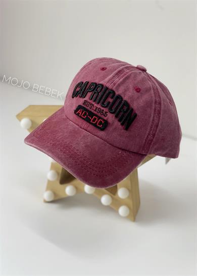 Mojo Erkek Çocuk Caprıcorn Yazılı Kasketli Şapka 136008 Bordo
