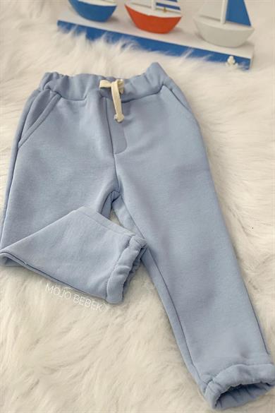 Mojo Erkek Çocuk 1-4 Yaş Cepli Basic Eşofman Altı Mavi