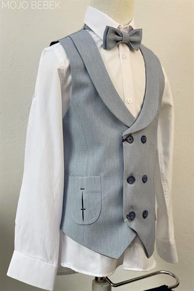 Mojo Erkek Çocuk Cepli Spor Yelekli Takım 20439 Gri