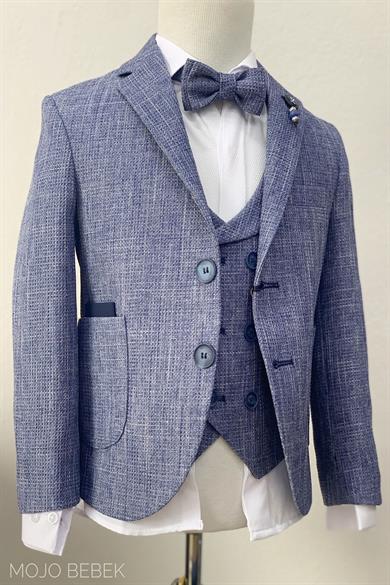 Mojo Erkek Çocuk Çift Cepli Spor Takım Elbise 20266 Mavi