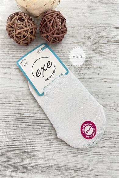 Mojo Erkek Çocuk Cotton Babet Çorap 6541 Beyaz