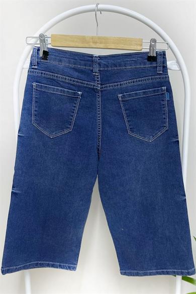 Mojo Erkek Çocuk 13-16 Yaş Garson Likralı Kot Şort Kot Mavi