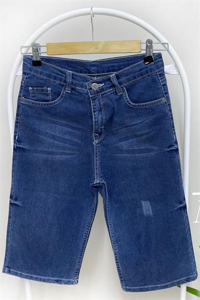 Mojo Erkek Çocuk 13-16 Yaş Garson Likralı Kot Şort Kot Mavi