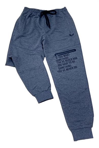 Mojo Erkek Çocuk Garson Boy Yazıl Eşofman Altı 2134 Füme