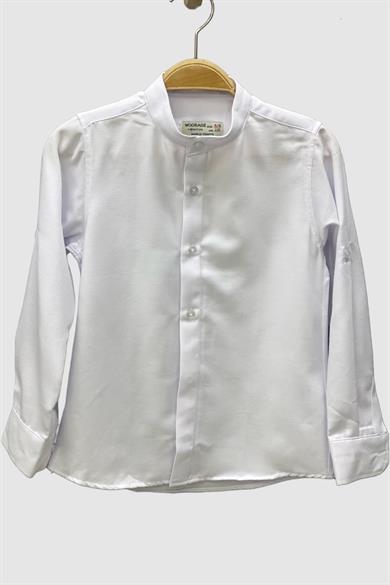 Mojo Erkek Çocuk Hakim Yaka Gömlek 102024 Beyaz