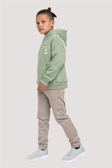 Mojo Erkek Çocuk Kanvas Pantolon 2282 Taş Rengi
