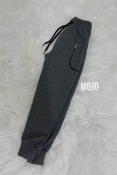 Mojo Erkek Çocuk Lastikli Paça Eşofman Altı 2151 Füme