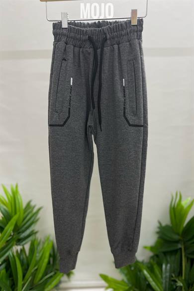 Mojo Erkek Çocuk Lastikli Paça Eşofman Altı 2151 Füme