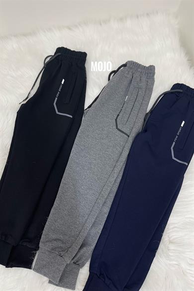 Mojo Erkek Çocuk Lastikli Paça Eşofman Altı 2151 Siyah