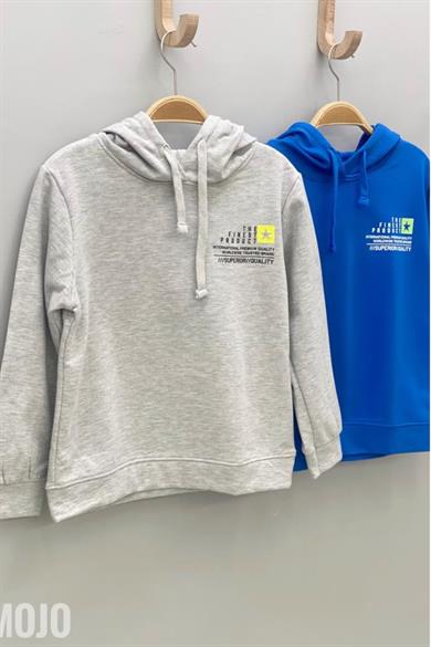 Mojo Erkek Çocuk Sırt Baskılı Kapüşonlu Sweatshirt 319031