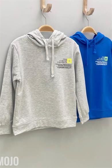 Mojo Erkek Çocuk Sırt Baskılı Kapüşonlu Sweatshirt 319031