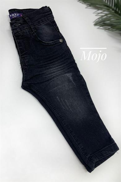 Mojo Erkek Çocuk Taşlanmış Slim Fit Kot Pantolon 2098 Siyah