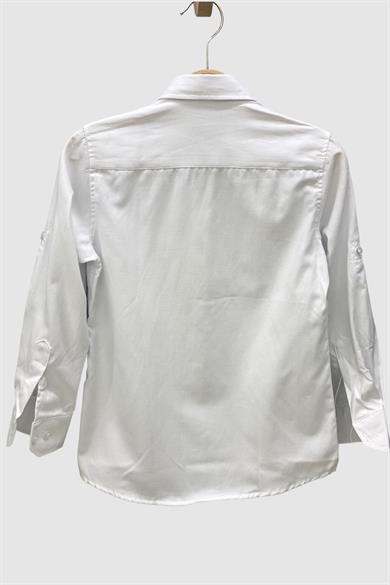 Mojo Erkek Çocuk Yakası Düğmeli Gömlek 1001235 Beyaz