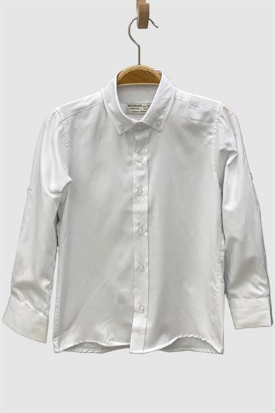 Mojo Erkek Çocuk Yakası Düğmeli Gömlek 1001235 Beyaz