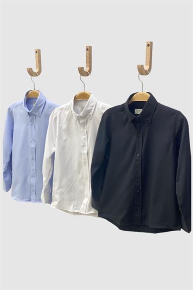 Mojo Erkek Çocuk Yakası Düğmeli Gömlek 1001235 Beyaz