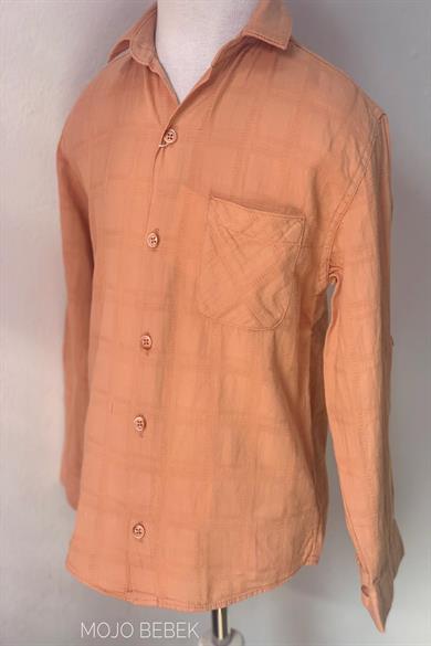 Mojo Erkek Çocuk Yazlık Spor Gömlek 22110 Somon