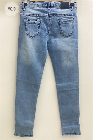 Mojo Garson Kız Çocuk  Likralı Kot Pantolon 6202 Kot Mavi