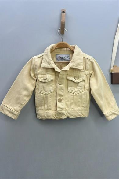Mojo Kız Bebek 1-5 Yaş Renkli Denim Ceket Bej