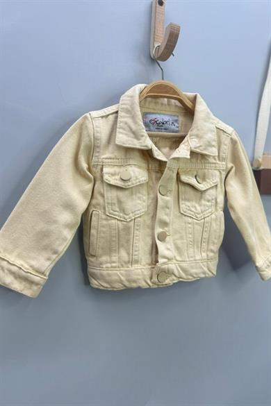 Mojo Kız Bebek 1-5 Yaş Renkli Denim Ceket Bej