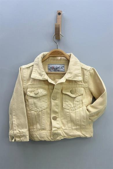 Mojo Kız Bebek 1-5 Yaş Renkli Denim Ceket Bej