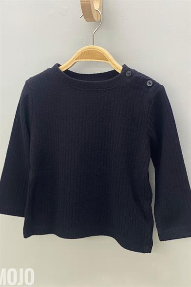 Mojo Kız Bebek Bisiklet Yaka Triko Body 117048 Siyah