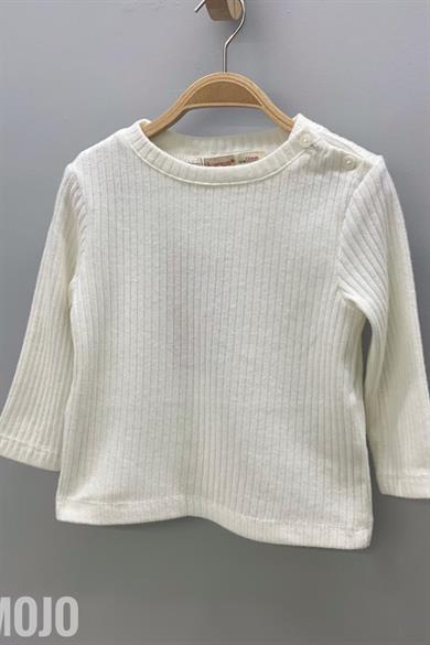 Mojo Kız Bebek Bisiklet Yaka Triko Body 117048 Krem