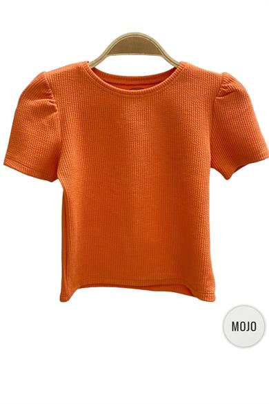 Mojo Kız Bebek Bürümcük Kumaş Body 35490 Turuncu