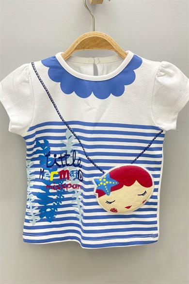 Mojo Kız Bebek Çizgili T-shirt 9133