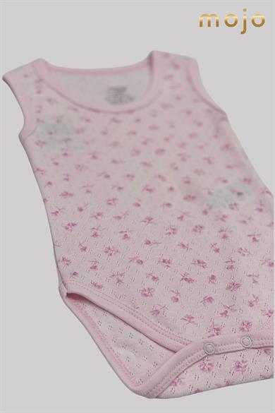 Mojo Kız Bebek Jakarlı Body 6410 Pembe