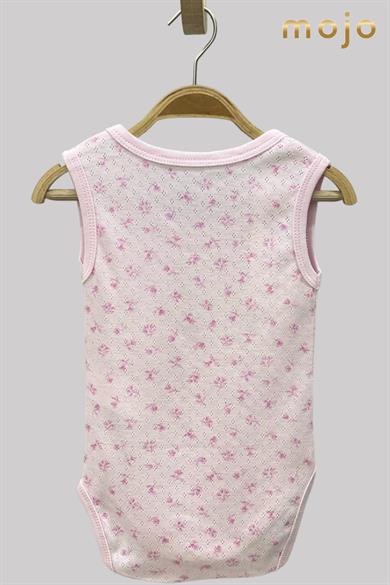Mojo Kız Bebek Jakarlı Body 6410 Pembe