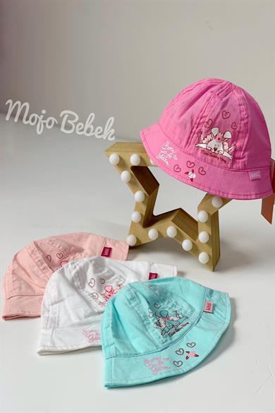 Mojo Kız Bebek Tavşanlı Fötr Şapka 202003 Mint