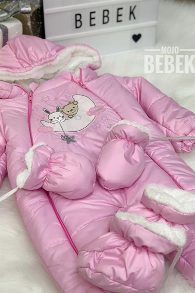 Mojo Kız Bebek Tavşanlı Kapüşonlu Kozmonot 6599
