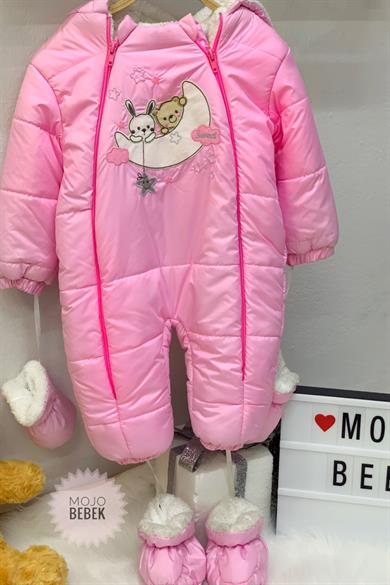 Mojo Kız Bebek Tavşanlı Kapüşonlu Kozmonot 6599