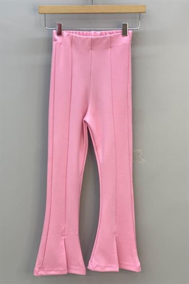 Mojo Kız Çocuk 1-14 Yaş  İspanyol Paça Yırtmaçlı Tayt 3490 Pembe