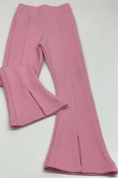 Mojo Kız Çocuk 1-14 Yaş  İspanyol Paça Yırtmaçlı Tayt 3490 Pembe