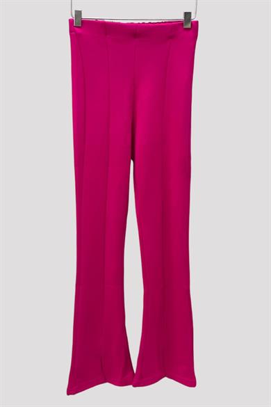 Mojo Kız Çocuk 1-14 Yaş  İspanyol Paça Yırtmaçlı Tayt 3490 Fuşya