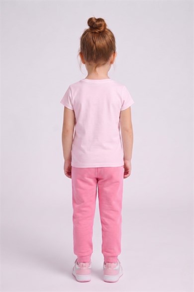 Mojo Kız Çocuk 2-7 Yaş Pamuklu Eşofman Altı Pudra