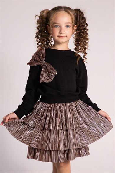 Mojo Kız Çocuk 4-9 Yaş Işıltılı Etekli Takım 0527 Bronz