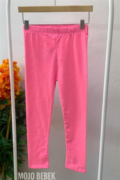 Mojo Bebek Kız Çocuk Düz Renk Tayt 51413 Pembe