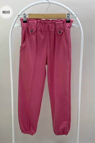 Mojo Kız Çocuk 8-12 Yaş Kemer Detaylı Eşofman Altı 724602 Pembe