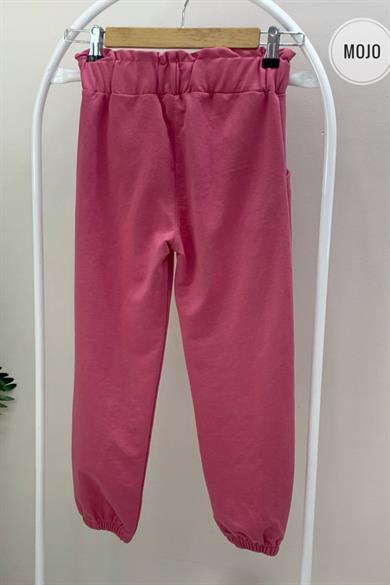 Mojo Kız Çocuk 8-12 Yaş Kemer Detaylı Eşofman Altı 724602 Pembe