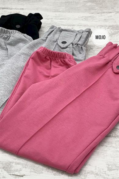 Mojo Kız Çocuk 8-12 Yaş Kemer Detaylı Eşofman Altı 724602 Pembe