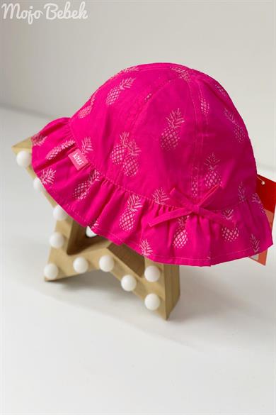 Mojo Kız Çocuk Ananas Desenli Fötr Şapka 222009 Pembe