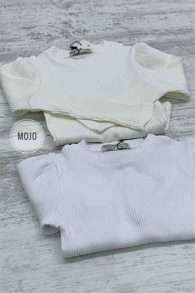 Mojo Kız Çocuk Basic Kaşkorse Body 3480 Beyaz