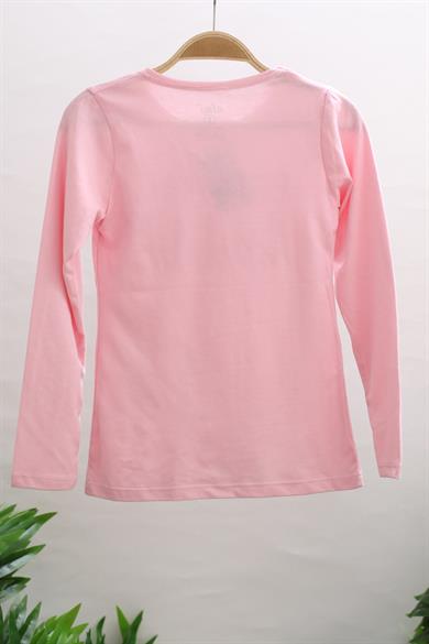 Mojo Kız Çocuk Beautıful Baskılı Uzun Kol T-shirt 723129 Pembe